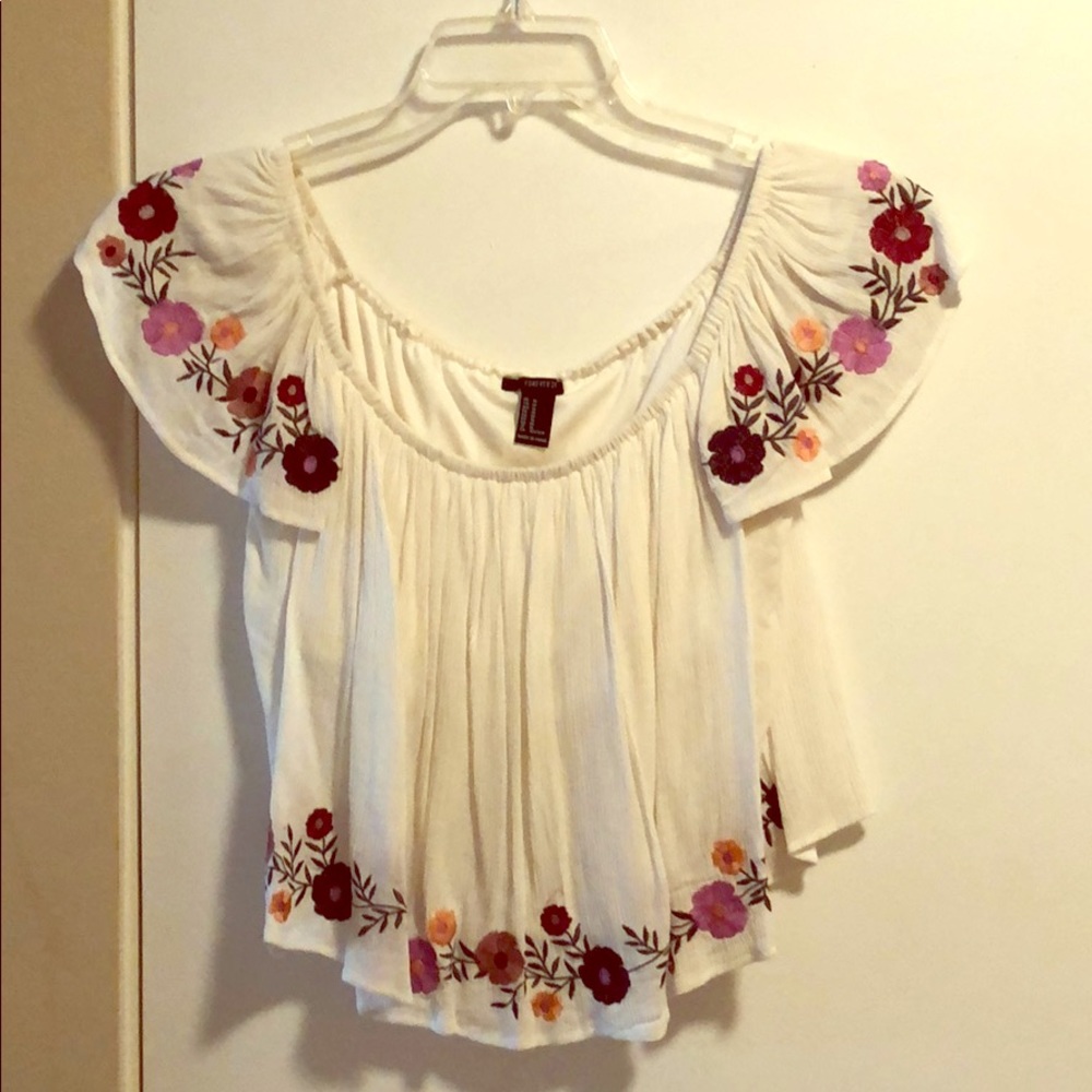 Forever 21 Off The Shoulder Crop